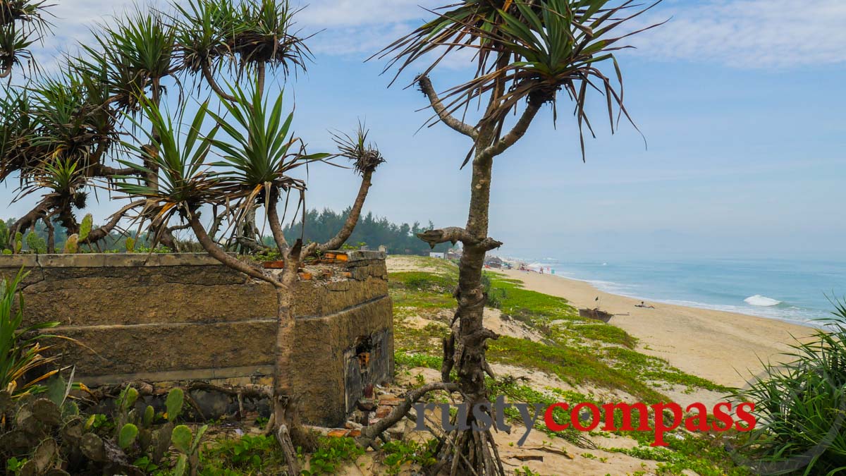 Old wartime bunker near An Bang Beach, Hoi An